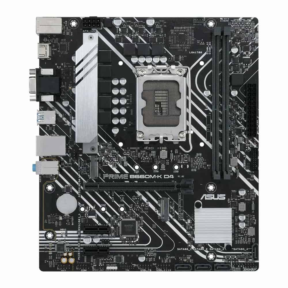 (image for) ASUS Intel B660 PRIME B660M-K D4 Micro-ATX Motherboard